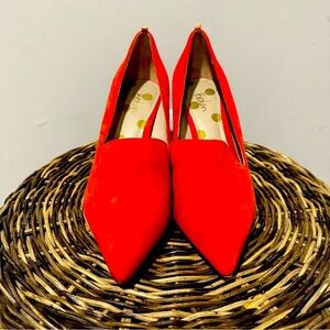 Boden Red/Orange Stiletto Heels, Size 38.5 (8)